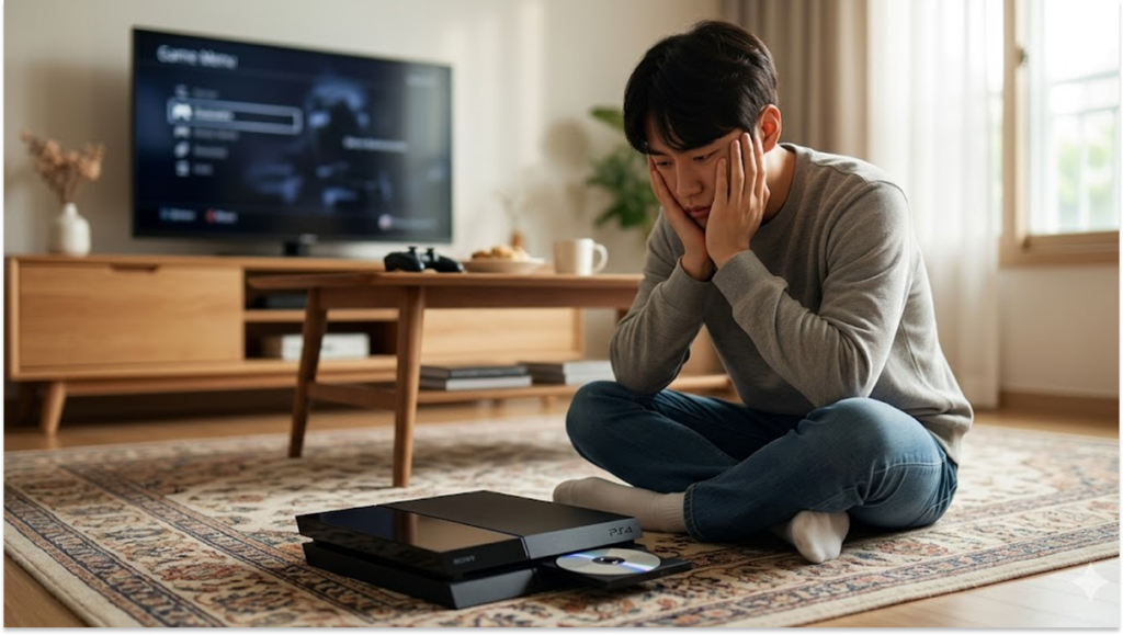 PS4 CD 뱉음 현상으로 고민하는 게이머