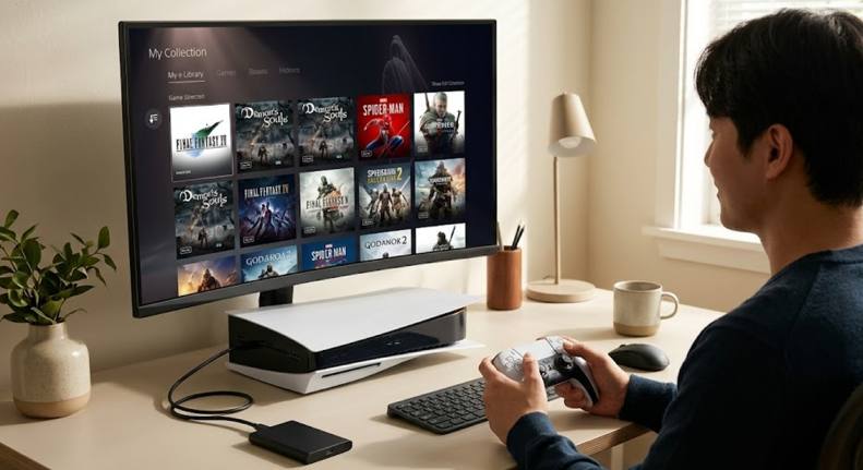 초기화 후 PS5 게임 환경 설정